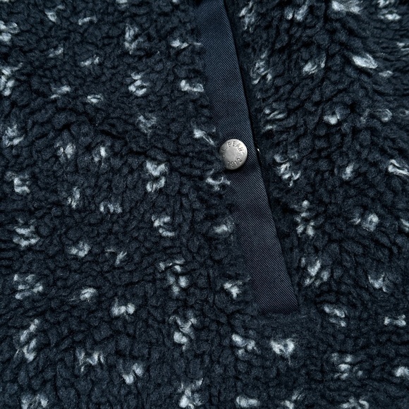 LL Bean x Todd Snyder Hi Pile Sherpa Fleece Birdseye Blue Shacket Mens Large - Picture 4 of 12